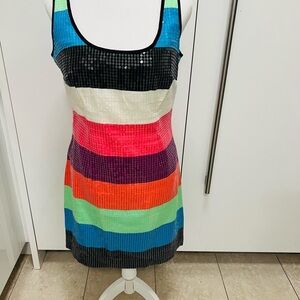 Lilly Pulitzer Dress Sleeveless Sequins Worn Once Size 2